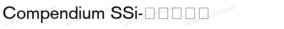 Compendium SSi字体转换